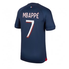 Herren Fußballbekleidung Paris Saint-Germain Kylian Mbappe #7 Heimtrikot 2023-24 Kurzarm